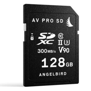 Angelbird AV PRO SD MK2 Card 128GB, UHS-II / V90 / U3 / Class 10, Read:300 MB/s, Write:280 MB/s 4k