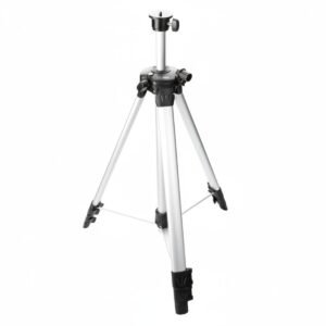 Aluminum Instrument Tripod Adjustable 545–1425 mm with 1/4 Inch Thread Mount, Stable Support Stand for Laser Levels, Measuring Devices, Survey Tools, Construction Layout, and Installation Work