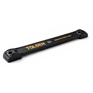 Tolsen Magnetic Tool Bar, 66029, Professional Tool Storage, Strong Magnetic Strip, Wall Mount Design, Durable Construction, Suitable for Workshop Garage Kitchen and General Use, Black