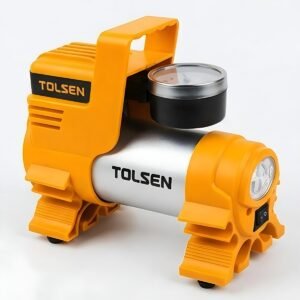 Tolsen Power Inflator, 65515, Compact Electric Design, Portable Structure, Easy Operation Controls, Durable Construction, Suitable for Tyre Inflation Bicycle Air Filling and General Use