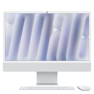 24-inch iMac with Retina 4.5K display, Nano-texture glass: Apple M4 chip with 10‑core CPU and 10‑core GPU, 256GB SSD, 16GB - Silver